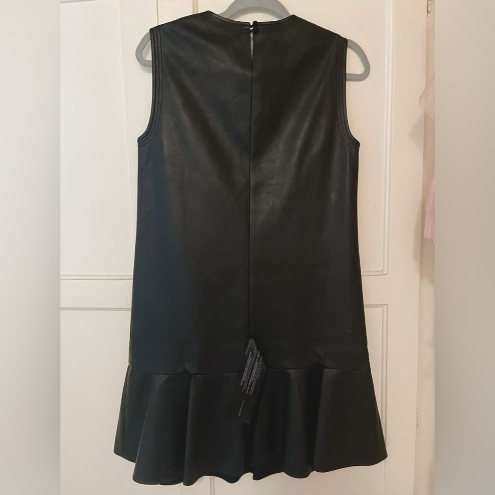 BCBGMaxAzria Faux vegan Leather Shift Dress